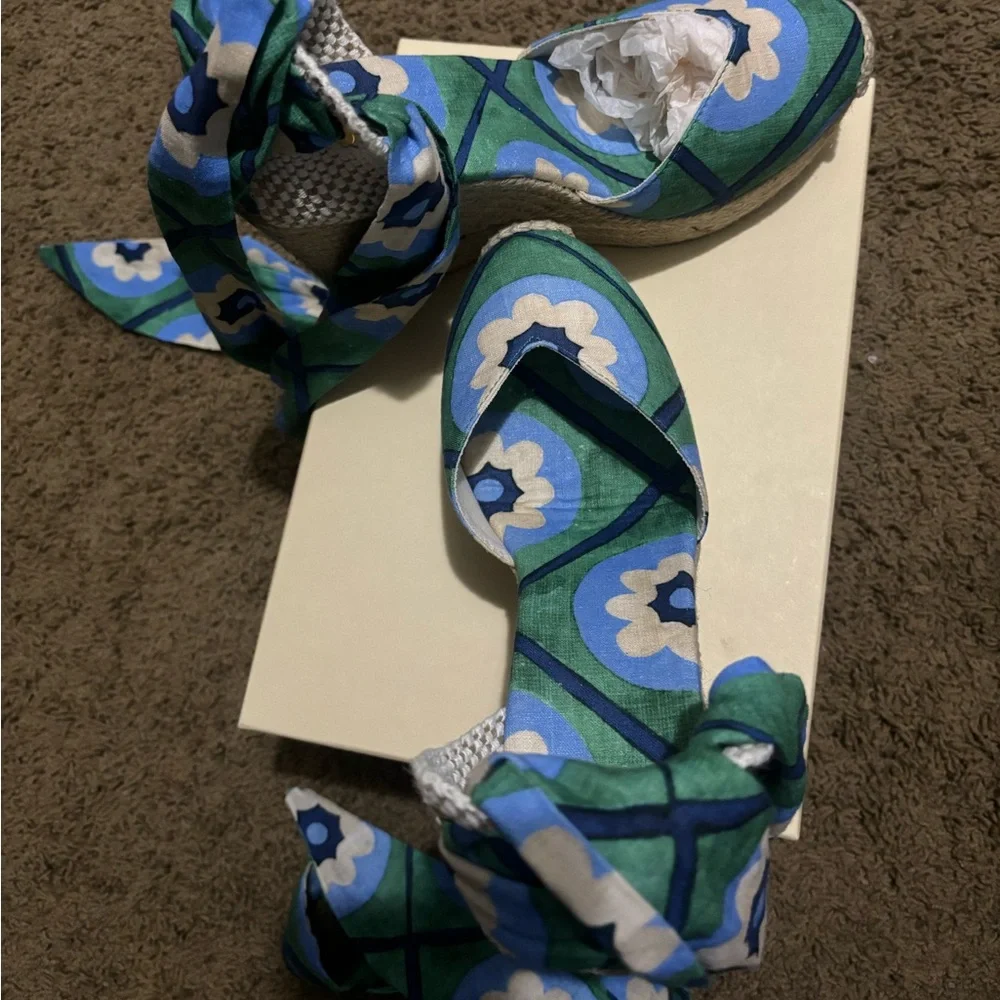 Super RARE-SÉZANE X MOMONÌ TANIA HIGH wedge ESPADRILLES heels